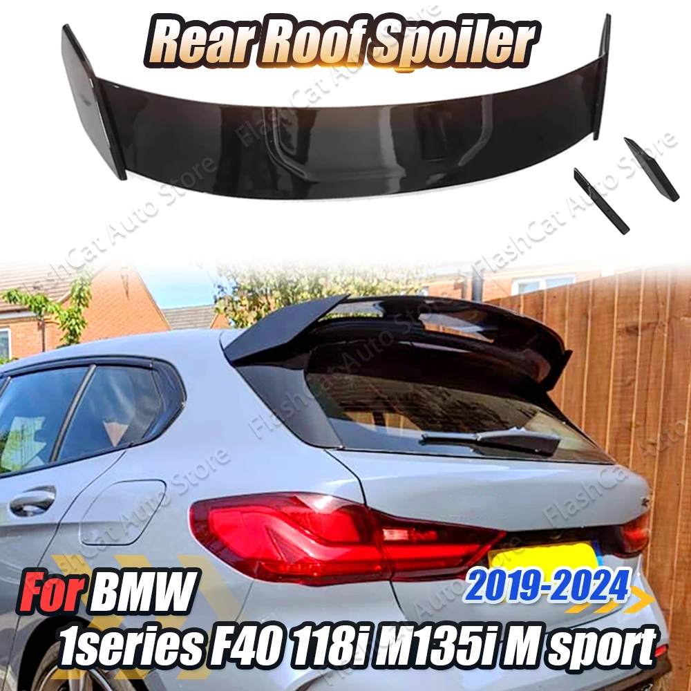 F40 Car Rear Roof Trunk Spoiler Tail Wing Styling Body Kit Black Tuning For BMW 1 Series F40 118i 120i M135i M Sport 2019-2024