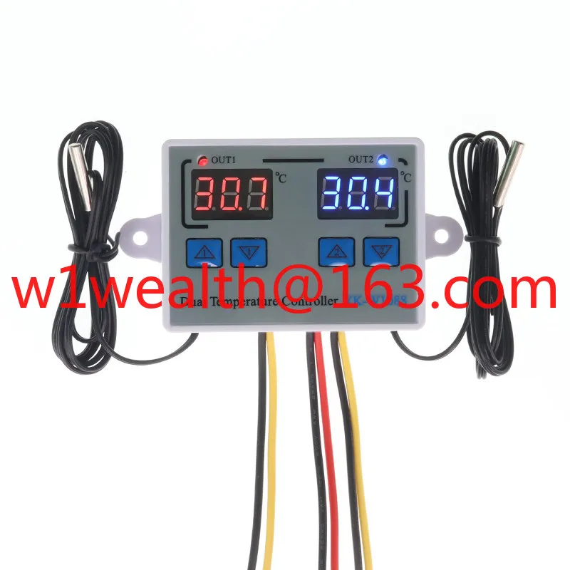 W1088 digital temperature controller, high-precision dual-control adjustable temperature switch, microcomputer digital electroni