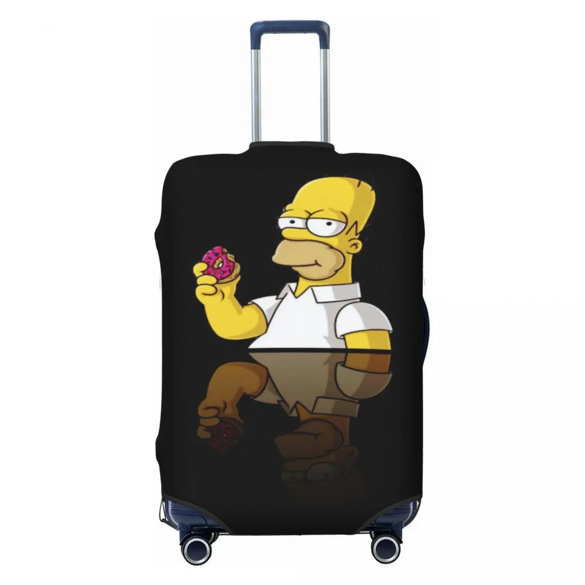 

Custom Simpsons Cartoon Travel Luggage Cover Elastic Suitcase Cover Protector Fit 18-32 Inch