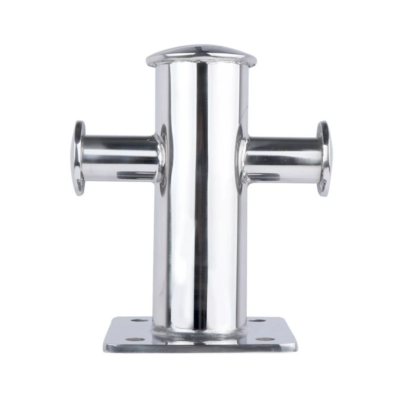 A96E-Boat Accessories Marine Cross Boat Bollard 316 Stainless Steel Mooring Bitt Cleat Anchor Pile. Cable Rope Column