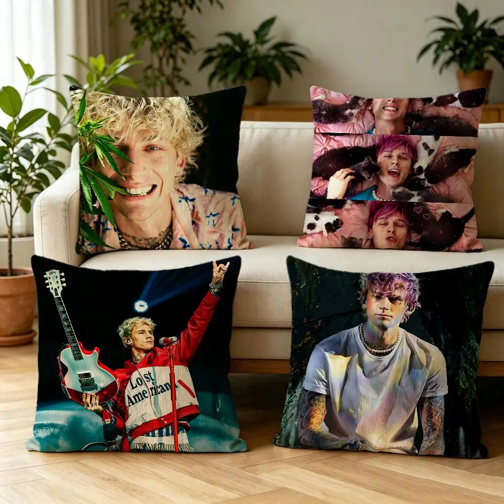 

MGK L-Lost Americana Double-sided print Pillow Case Cushion Cover Throw Pillow Case For Car Sofa