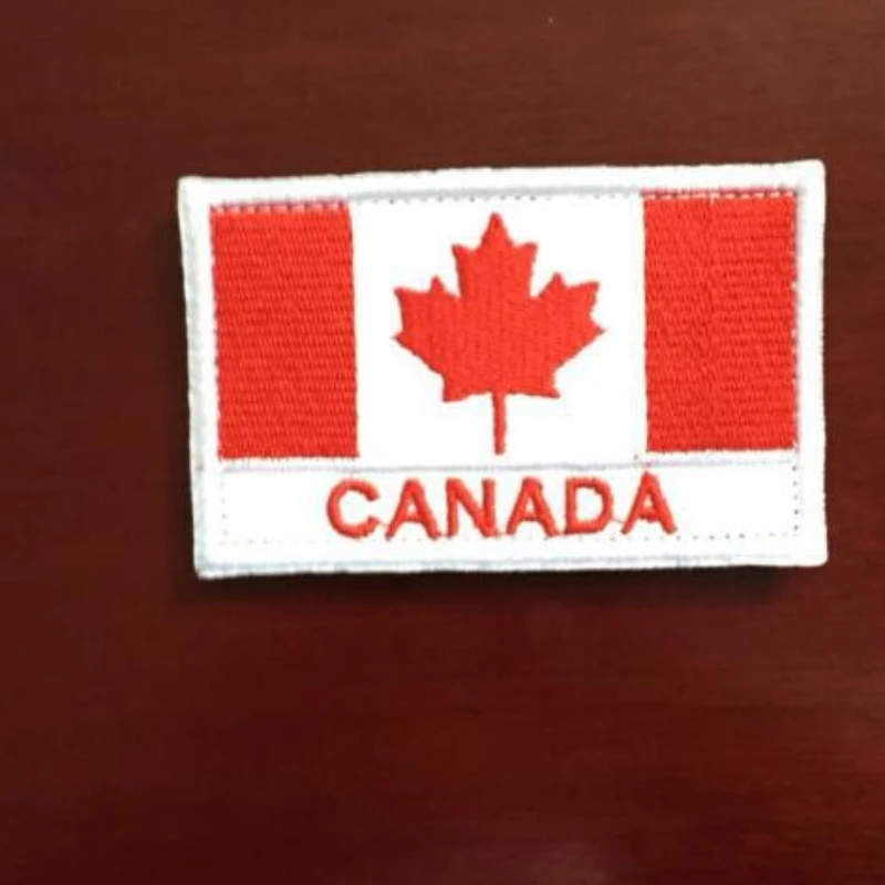 Toppe bandiera del Canada sui vestiti toppe per abbigliamento Patch tattica articoli militari distintivi sul distintivo del ricamo dello zaino