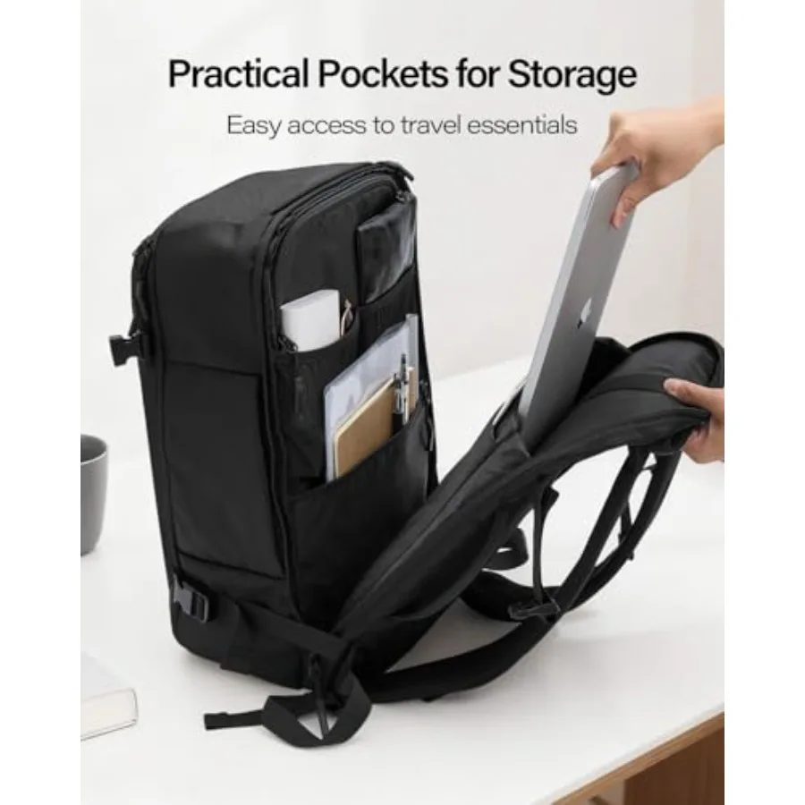 GHERSON Reise-Laptop-Rucksack, TSA-freundlich, Flugzugelassenes Handgepäck, wasserabweisender, leichter Business-Rucksack Dura