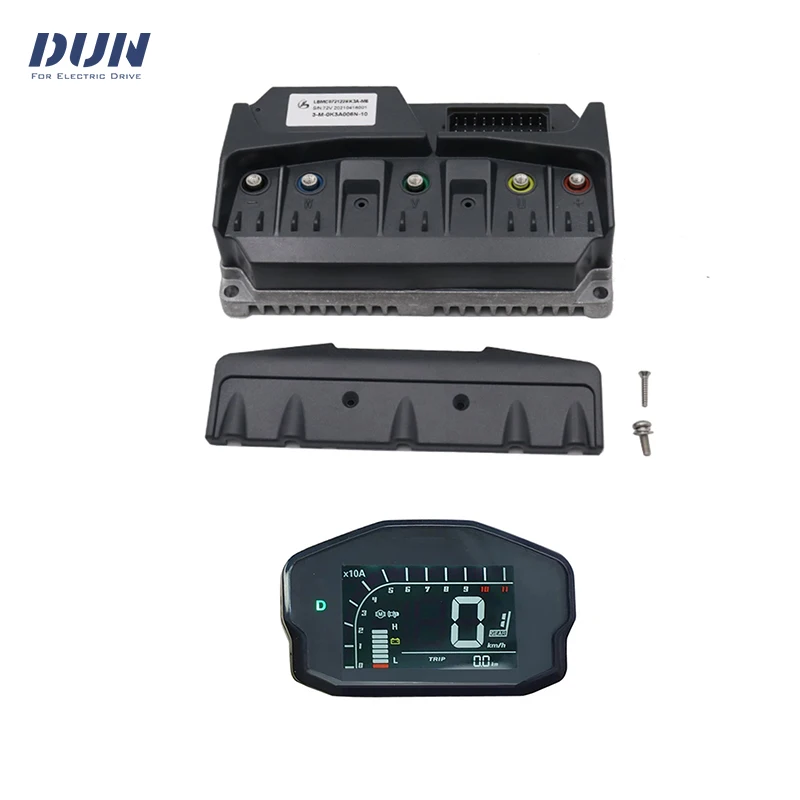 PMSM Controller LBMC72122 45A 48V-72V Current Programmable Sine Wave with DKD Display Speedometer For 800W-1500W United Motor