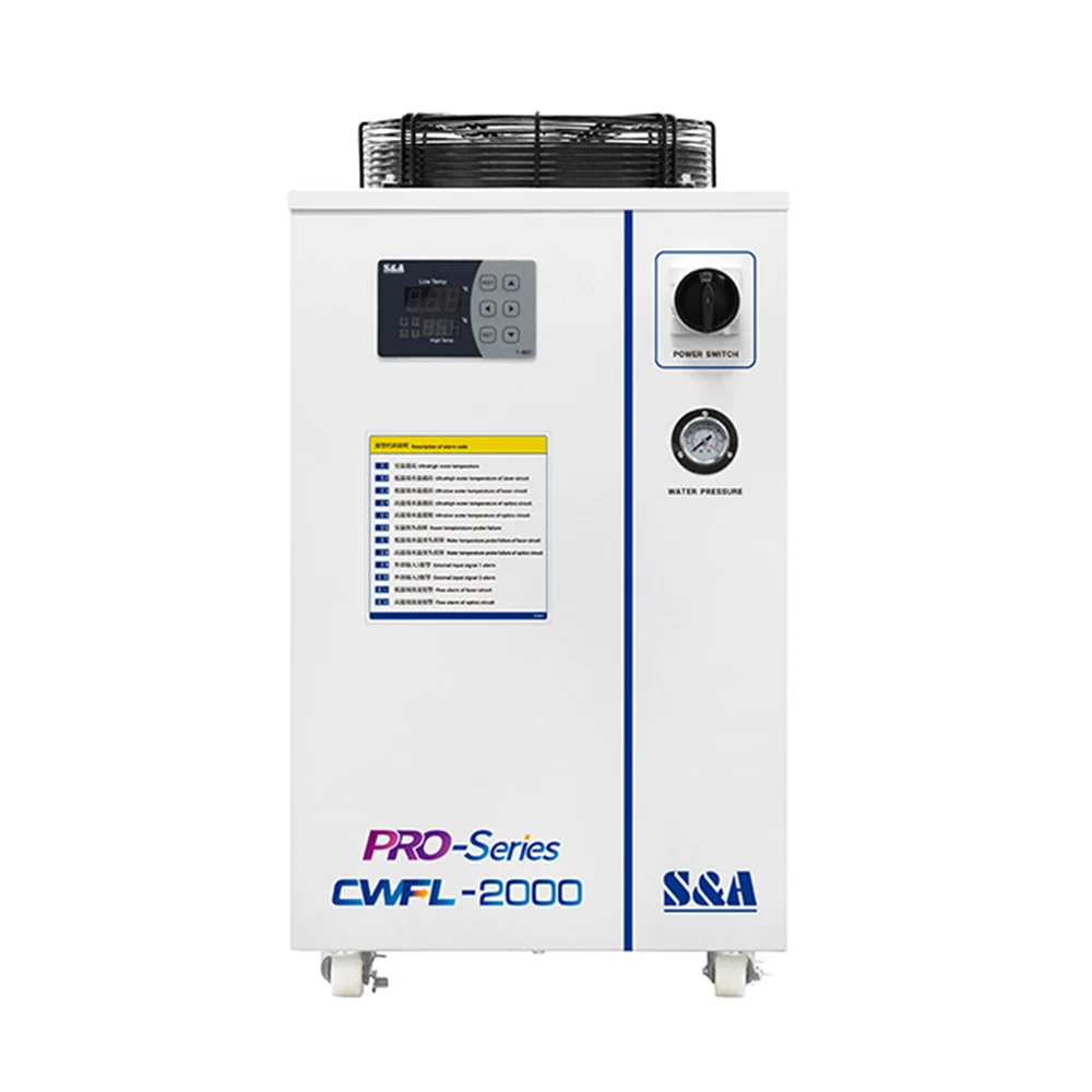 US Stock S&A CWFL-2000BN อุตสาหกรรม Chiller สําหรับ Cooling 2000W Fi/ber พจนานุกรม/ser 3.08HP AC 1P 220V 50Hz โรงงานเครื่องราคา