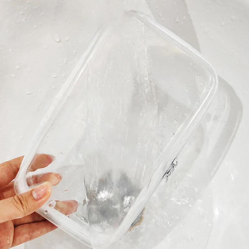 하드 클리어 지퍼 케이스, 휴대용 여행 메이크업 가방, 더블 지퍼 하드 백, 장난감 보관, 홈 정리함, 1 개, 3 개