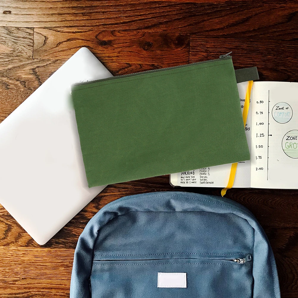 

4Pcs Canvas Tool Bag Heavy Duty Waterproof Storage Organizer with Sturdy Zipper Multi-Purpose Portable Tool Kit Bag for Men