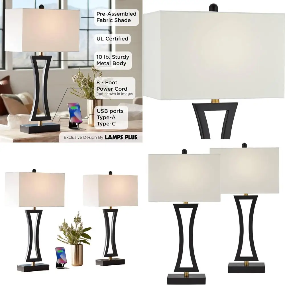 Set Of 2 Modern Tab…