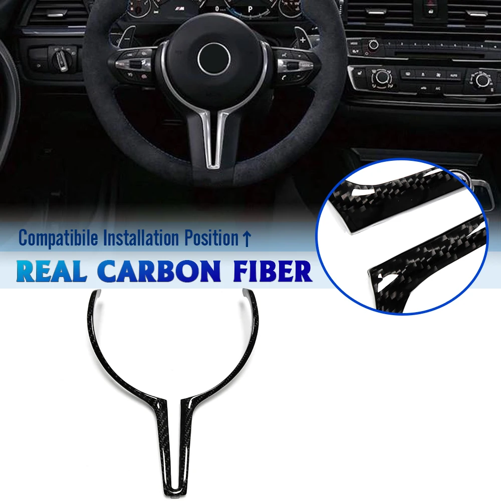 

Repalce Carbon Fiber Car Steering Wheel Frame Protective For BMW M-Sport M2 M3 M4 M5 F87 F80 F82 M6 F06 F12 F13 X5M F85 X6M F86