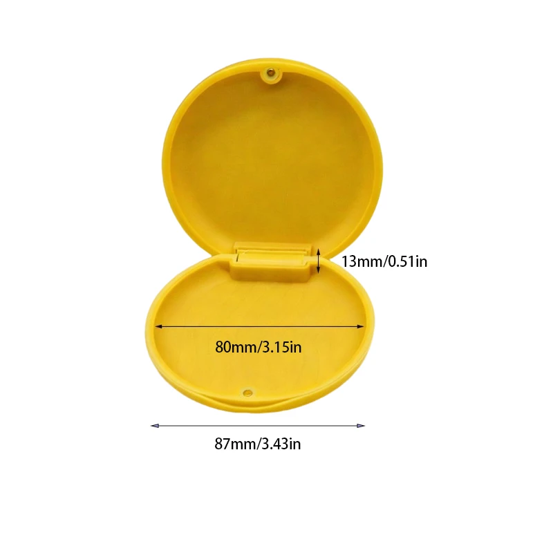 1Pc Magnetic Orthodontic Retainer Box, Braces Storage Box, Mouth Protector, Braces Orthodontic Container, Multicolored