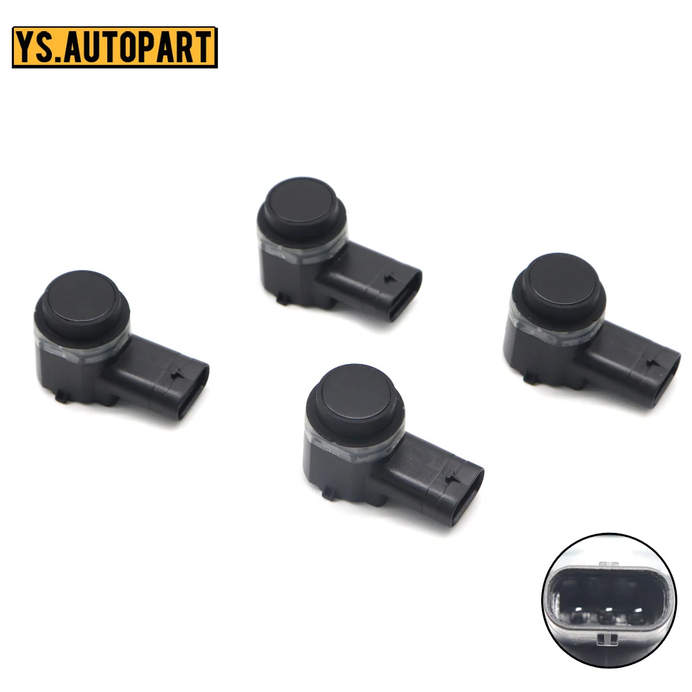 4pcs NEW PDC 66209270491 Black Parking Sensor Bumper Reverse Assist For BMW X3 F25 X5 E70  5-Series F07 2010-2014 66202184214