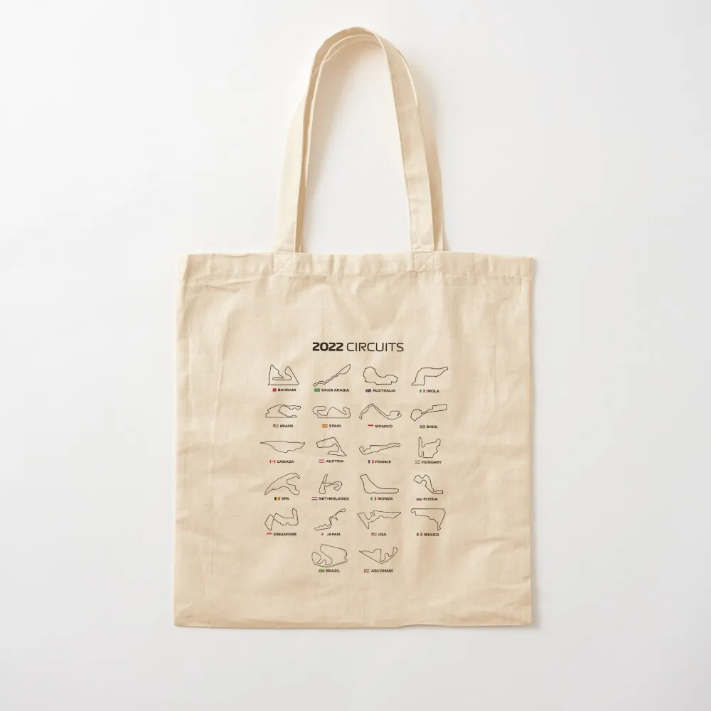 2022 Circuits (New Version!) - Best Tracks Of The New Season! Tote Bag shoping bag reusable shopping bag luxury women