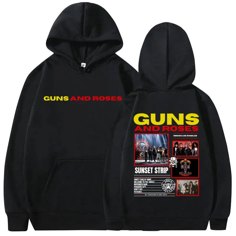 

Vintage Rock Band Guns N Roses Music Album 2025 Hoodie Men Fashion Pop Music Sweatshirt Casual Fleece Cotton Pullovers Hoodies