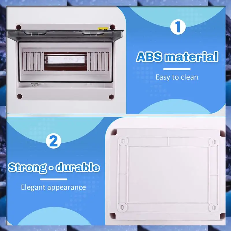 

ABSU HT Series Junction Box 12WAY PC IP65 Waterproof Distribution Box Outdoor Plastic Electrical HT-15Way Forcircuit Breaker