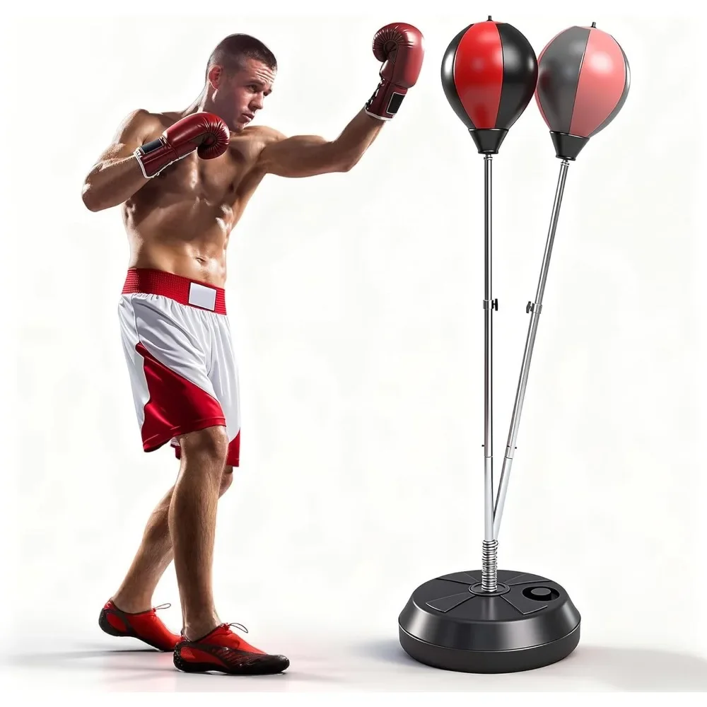 

Height Adjustable Punching Bag Stand for Adult Training Fitness and Stress Relief