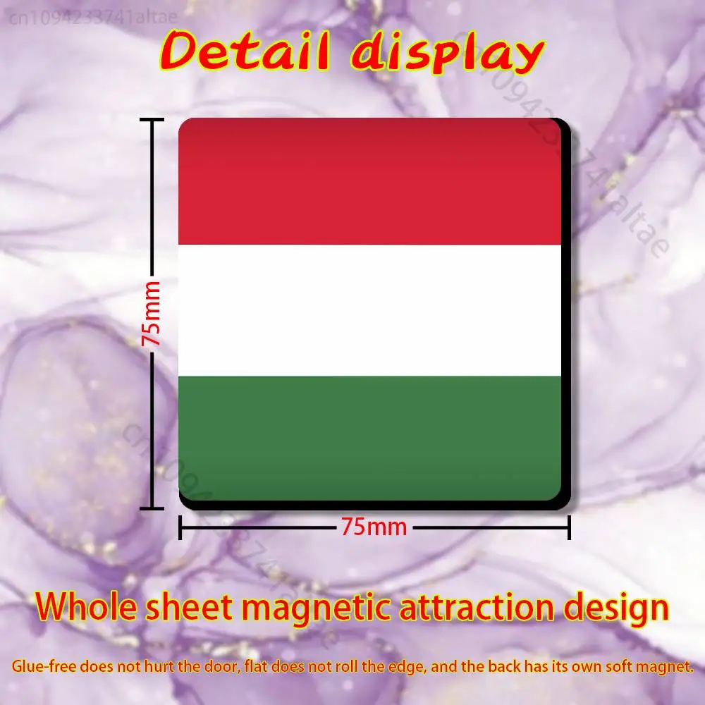 Hungary Flag Art  Magnetic Fridge Magnets - No Falling Off, Fit for Refrigerators, All Metal Surfaces,Home Decor