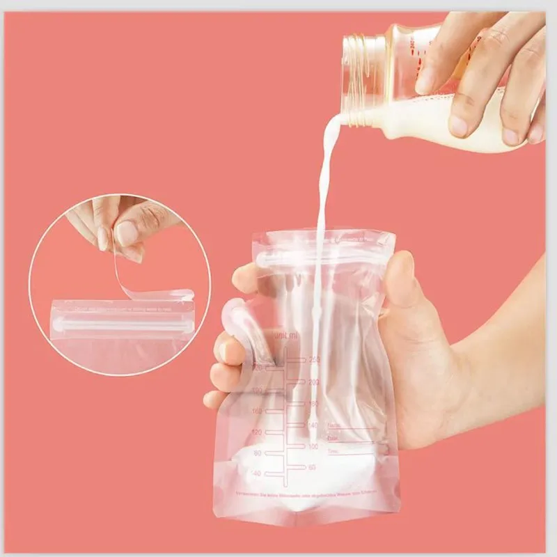 【IQUIOS QUENTES】 Fundamentos para bebês-Para geladeira e bolsas para leche materna-saco de armazenamento de leite materno 30 peças-contenedores de armazenamento de leite materno