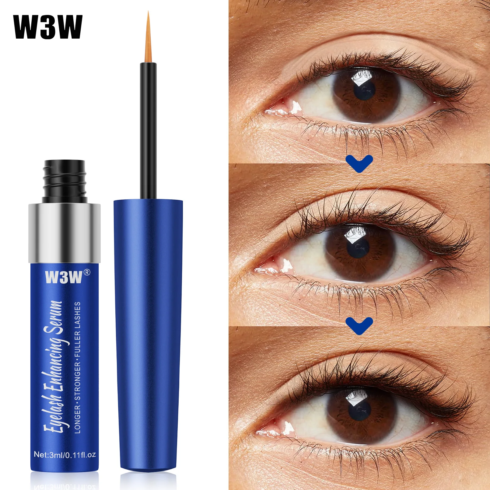 เซรั่มเร่งการเจริญเติบโตของขนตาอย่างรวดเร็ว 5 วัน เสริมขนตาอย่างเป็นธรรมชาติ ยาวขึ้น หนาขึ้น รักษาขนตา ผลิตภัณฑ์ใหม่ ดูแลดวงตา แต่งหน้า