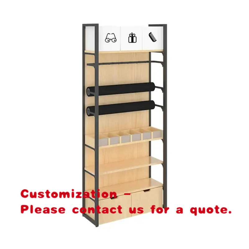 custom.Factory Direct Sale Mental and Wooden Supermarket Retail Shelf