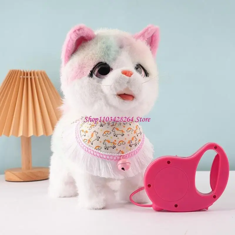 دمية روبوت كهربائية حيوانات محشوة لعبة أطفال لعب الأدوار دعم العاطفة لعبة الراحة