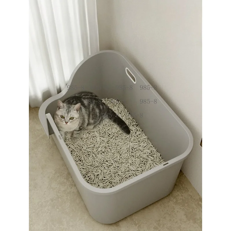 Extra Large Fully Enclosed Corridor Type Cat Litter Box with Anti-splash Design