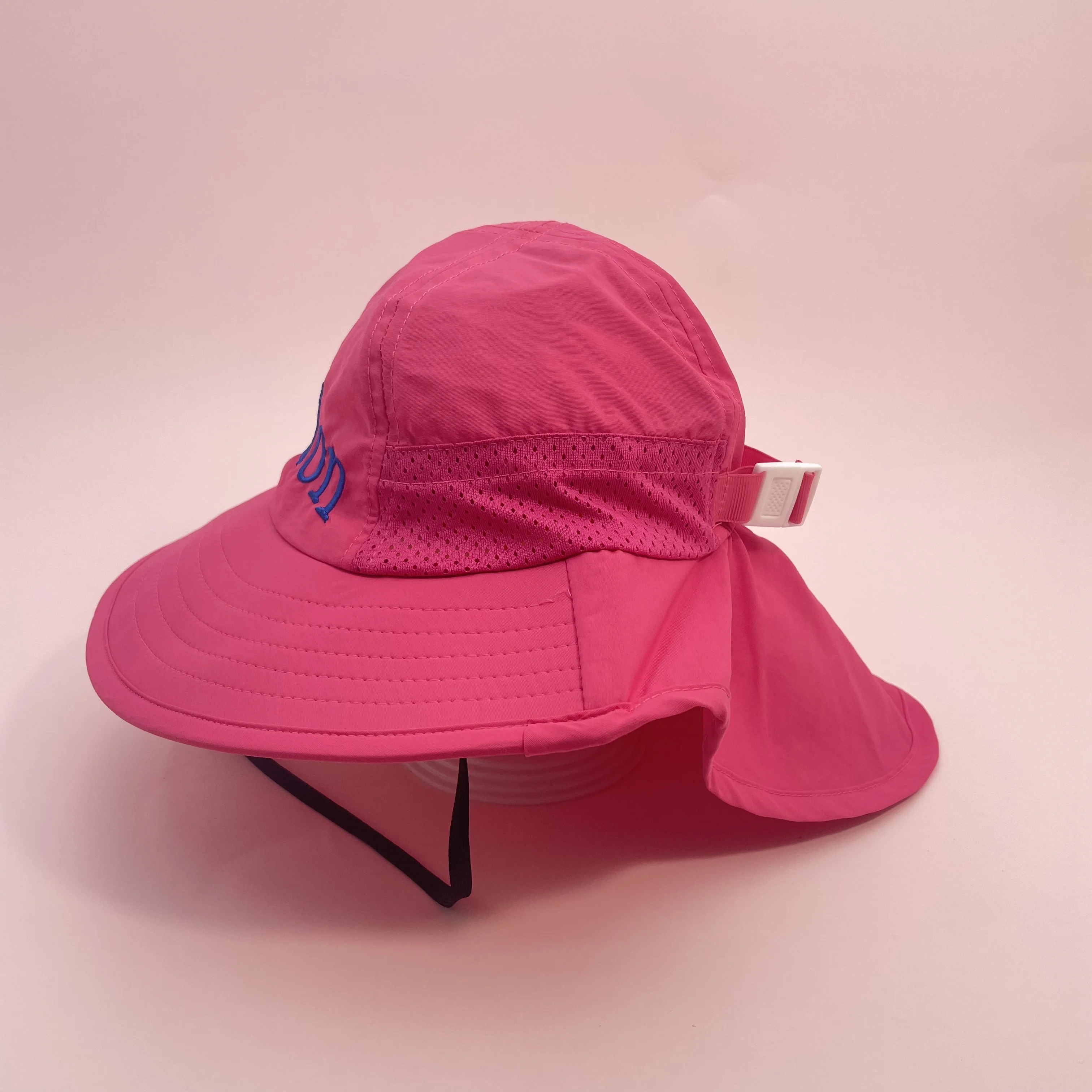 Verstellbare Fischermütze für Kinder, personalisierbar, für Frühling und Sommer, Baby, Sonnenschutz, Halsabdeckung, Mütze für Jungen und Mädchen, 2–6 Jahre, Strandkleidung – Detail 10
