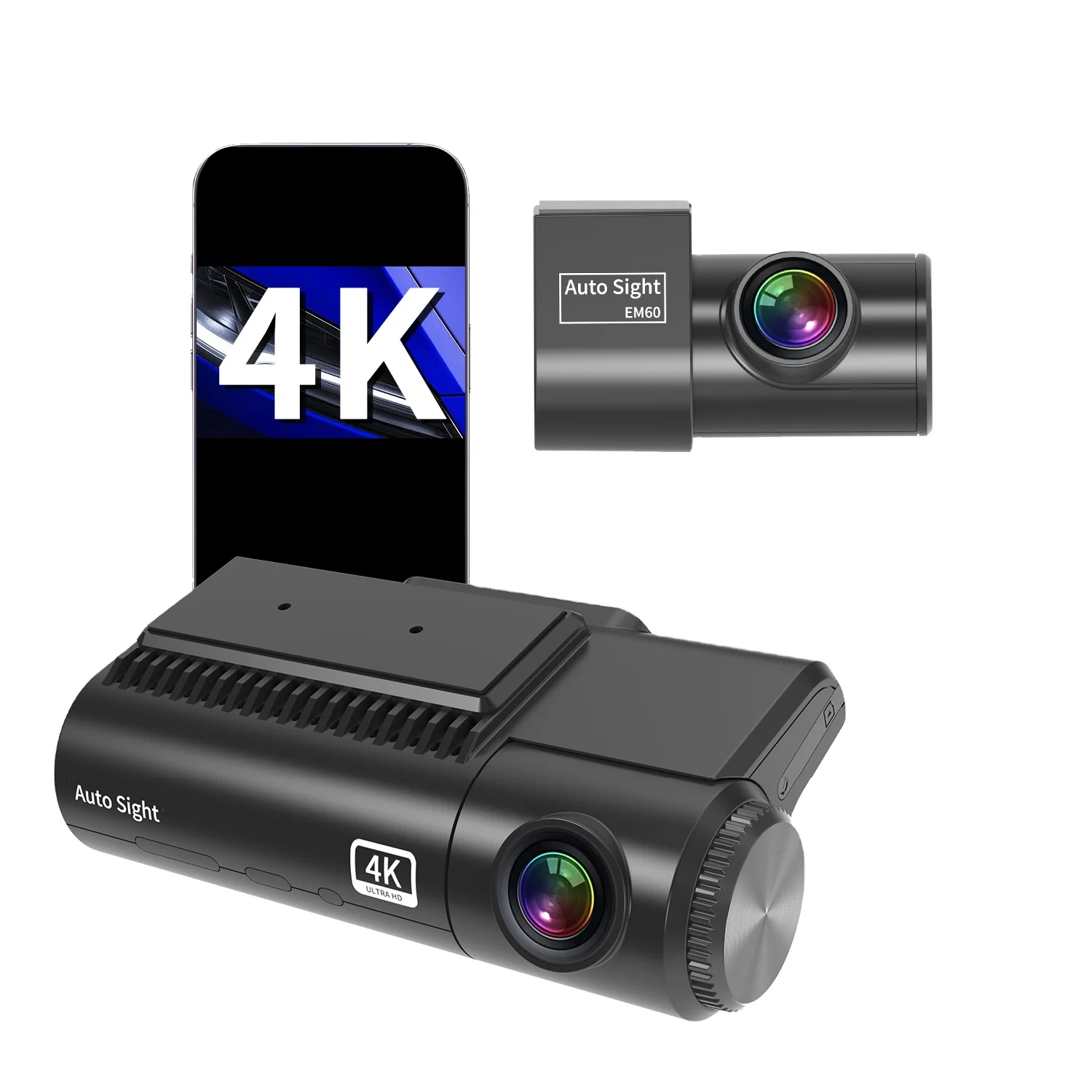 

4K Ultra HDR Dual Dash Cam DVR GPS ADAS Front Rear Car 24H Parking Protector 1080p Resolution Night Vision Wi-Fi