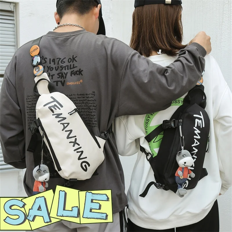 

Waterproof Nylon Chest Bag for Men Women Small Messenger Bag for Unisex Shoulder Backpack Cross Bag Stylish Casual Travel Bag