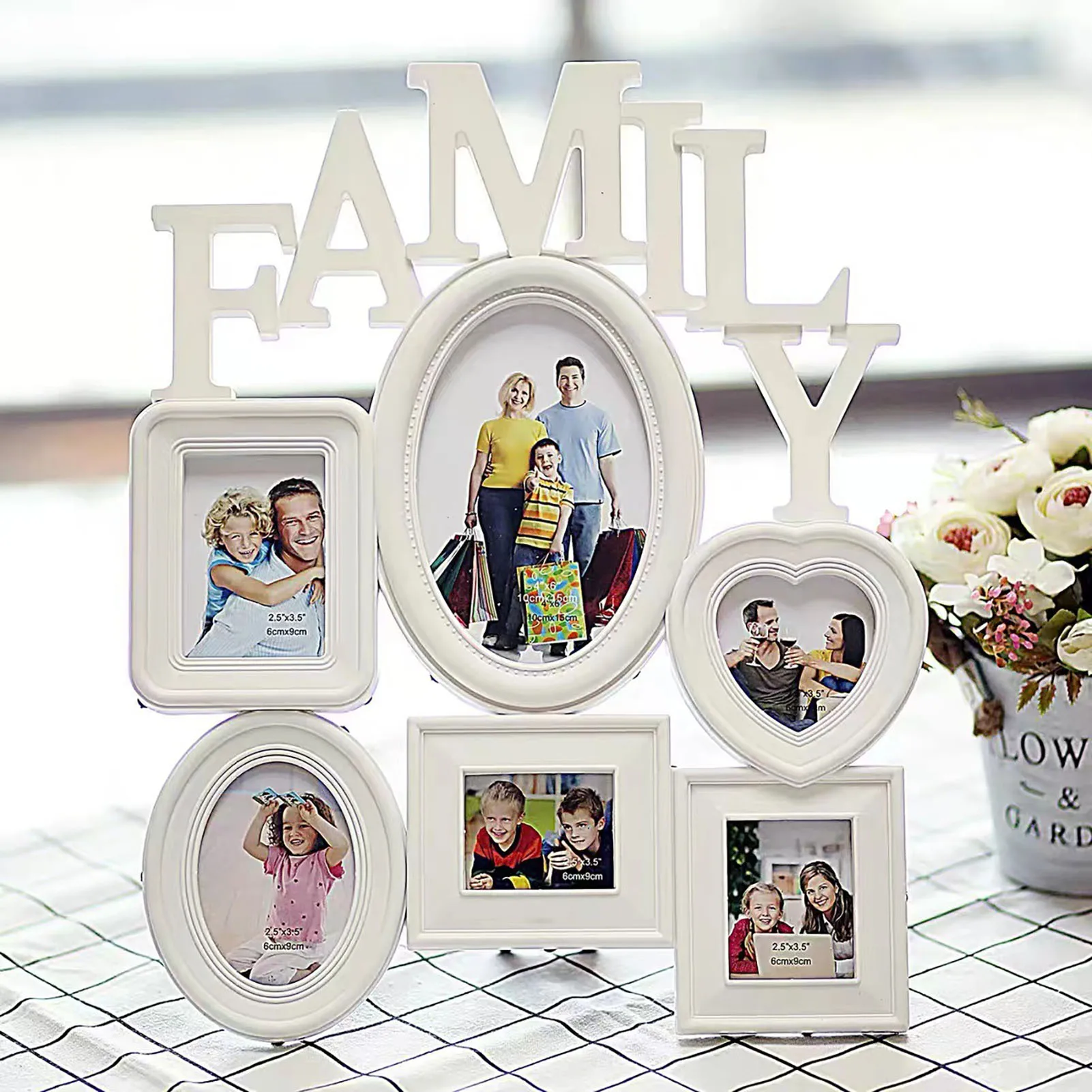 Home Decoration Pendant Black White Family Photo Frame Decoration Thanksgiving Day Gift For Family Friend Children Xmas Decors