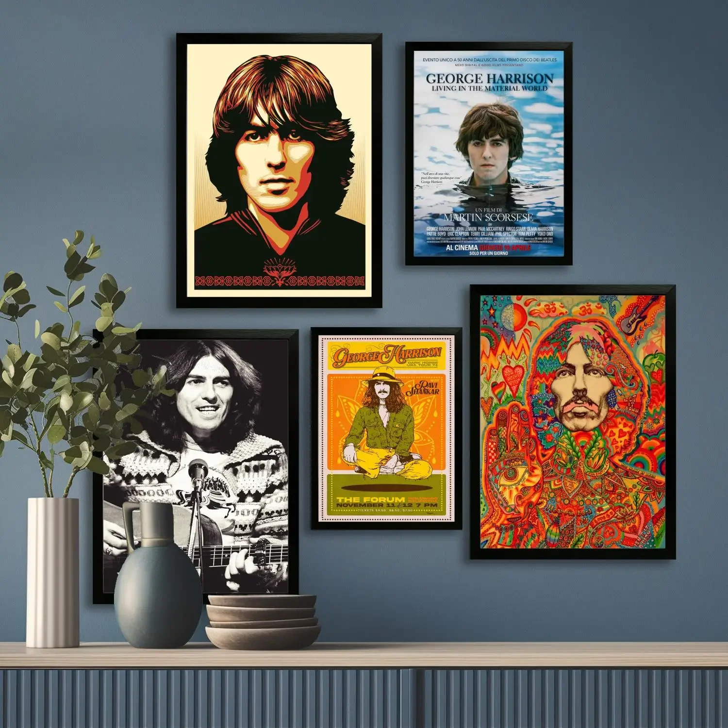 george harrison Canvas Art Poster and Wall Art Picture Print, Modern Family Bedroom Decor Posters,Decorative painting