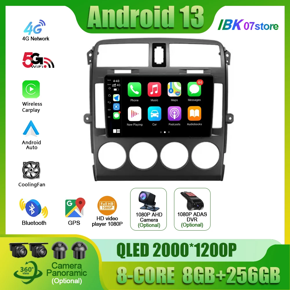 

For Kia Carnival UP GQ 2002 2003 2004 2005 2006 QLED Car Multimedia Radio Wireless Carplay Navigation 4G Android Screen Stereo