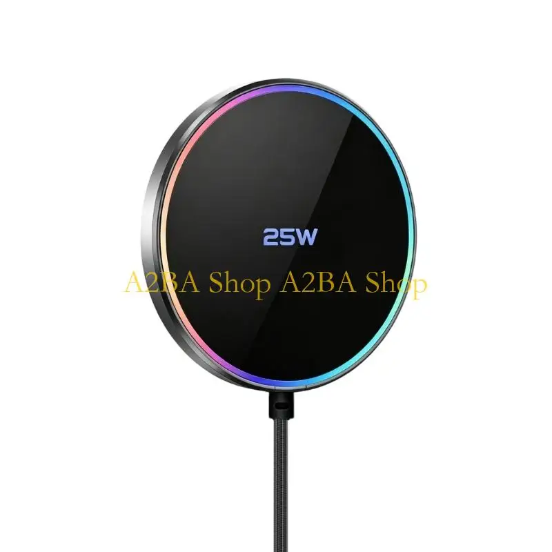 A2BA Type C Wireless Charging Dock Station Pad 25W Fast Portable