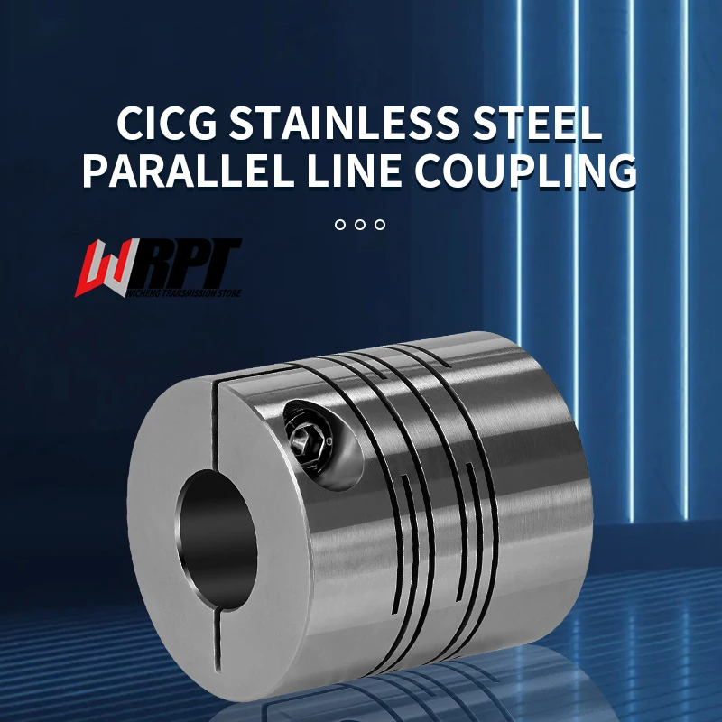 CICG Series CICG‑40X56 Stainless Steel Parallel Line Groove Flexible Coupler Shaft Coupling For Servo Motor Encoder Drive Parts