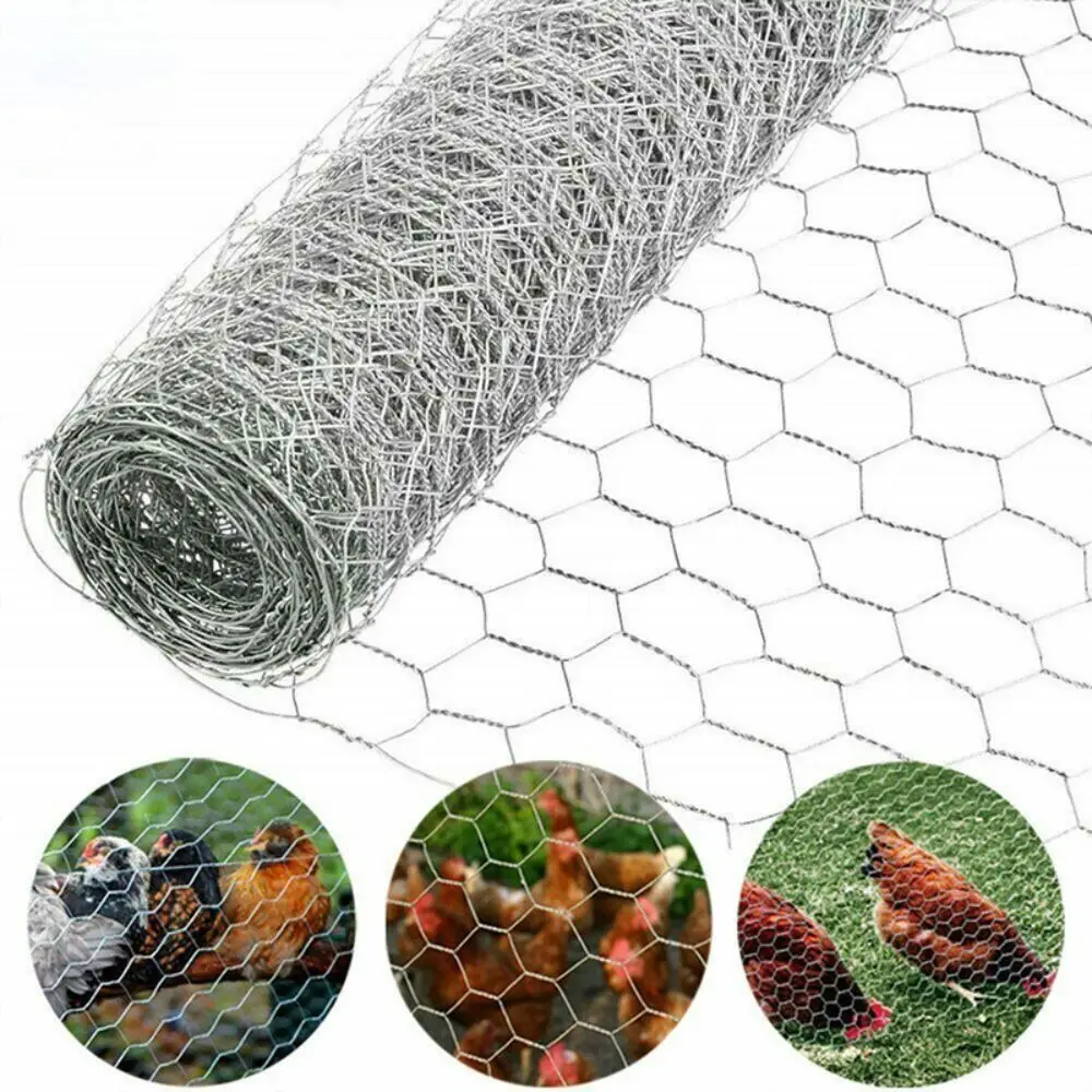 Lightweight Galvanized Wire Mesh Scratch Resistant Rust Proof Hexagonal Wire Mesh Tear Resistant Galvanized