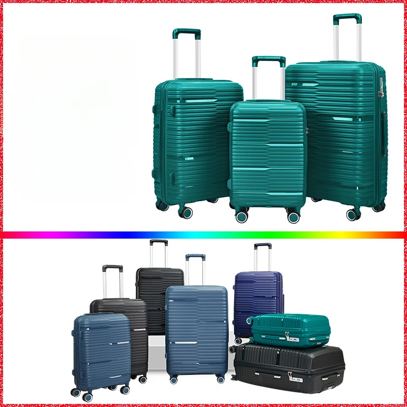 Ensemble de bagages à roulettes de grande capacité, valise de voyage, roues tournantes silencieuses, mot de passe, étui à bagages Trolley TAS, 3 pièces