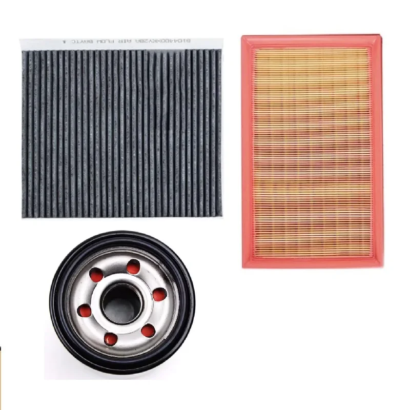3Pcs Oil Cabin Air Filters For HAVAL JOLION 1.5T 2021-2023 CHITU 1.5L 1.5T 2021- 1109104XGW02A 8104400XKZ96A MD360935