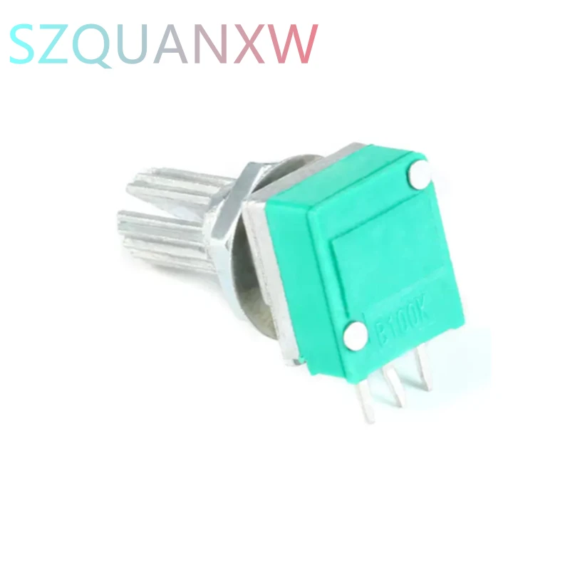 Potentiomètre de joint d'amplificateur Audio unique RK097N, 5 pièces, B5K 10K 20K 50K 100K 500KBend Pin 3P avec écrou de joint