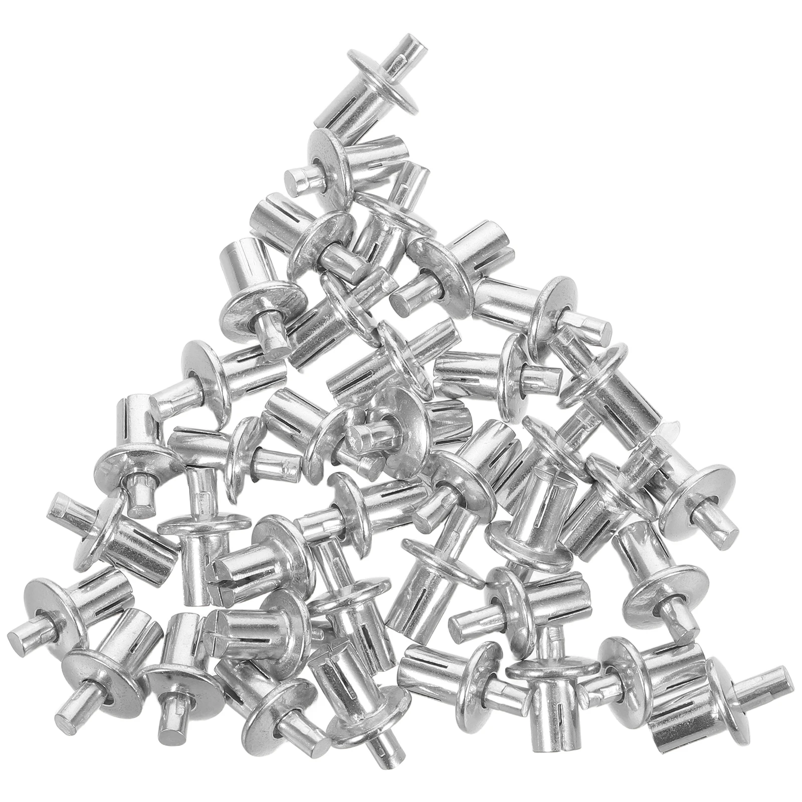 

200pcs Aluminum Core Rivets Half Round Head 5X7Mm Expansion Drive Knock Type Quick Installation Automotive Machinery Industrial