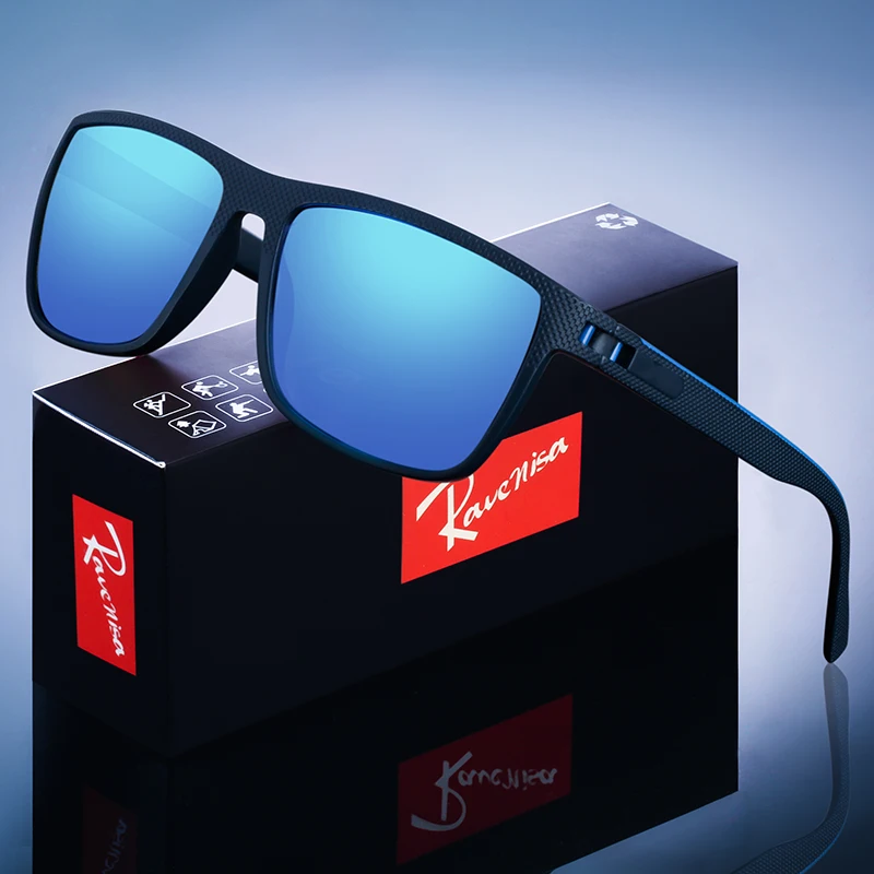 Fashion High Quality Brand New Polarized UV400 Sunglasses Men Women‘s Square Matte Frame Glasses