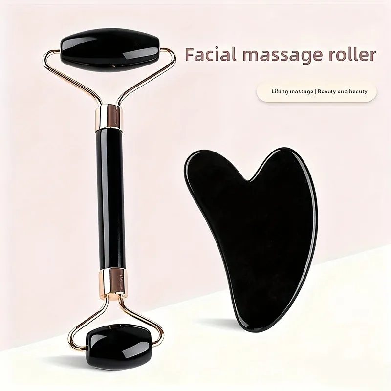 Beauty Massage Tool Sets, New Lightweight Plastic Beauty Stick, Dual-Ended Face, Body Massage Tool Includes Roller Massage