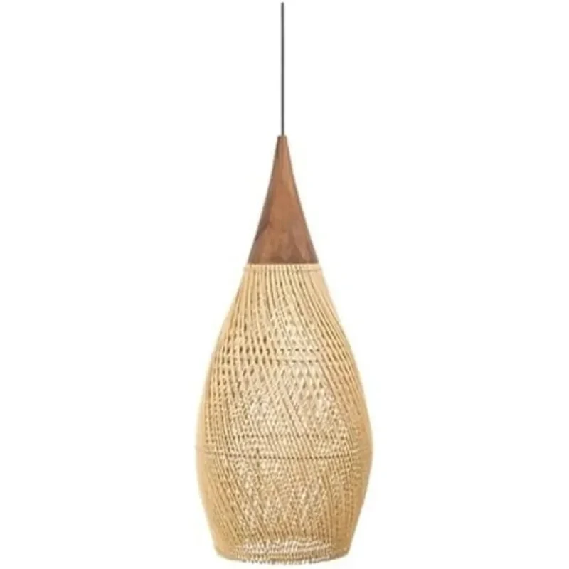  Lamps Hanging Wood Home Decorations Gaming Lighting Lounge Lights Ceiling Mid Century Modern PD1 Vintage Rattan Chandeli view 4