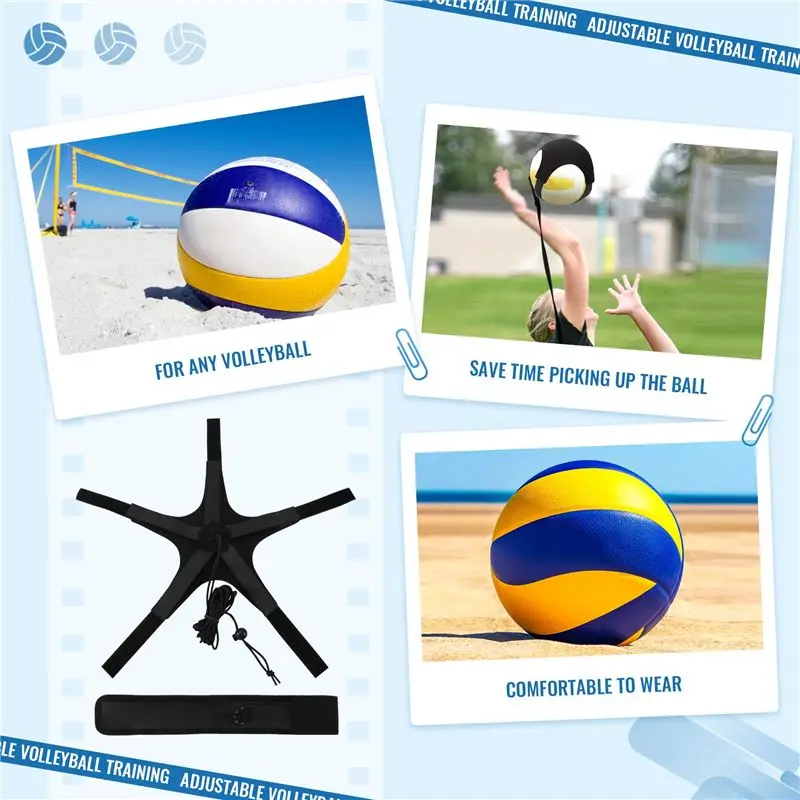 AEF5-Volleyball Practice Belt Adjustable Volleyball Training Equipment For Serving And Swing Trainer