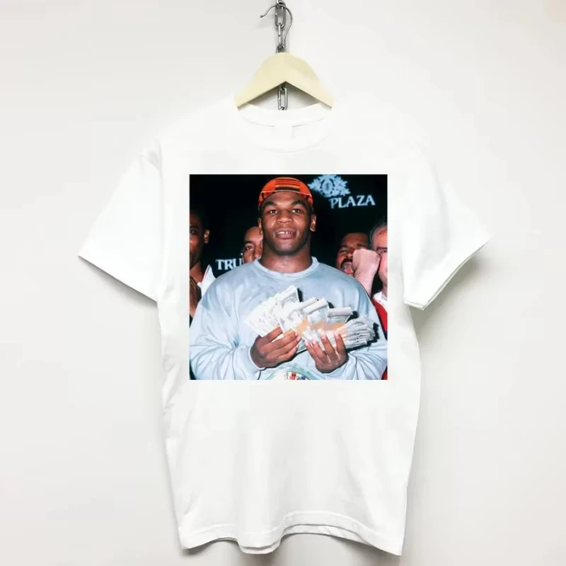 مايك الملاكمة المطبوعة القطن تي شيرت للجنسين الرجال النساء السببية تايسون القمم الصيف الجولة الرقبة قصيرة الأكمام الجرافيك المحملة حجم كبير S-4XL