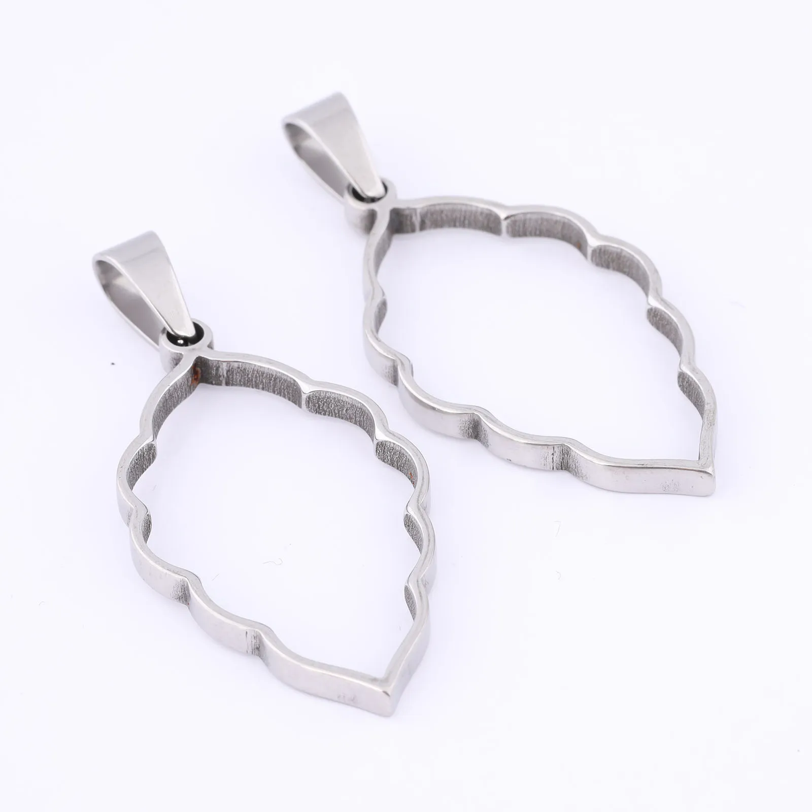 10 Stuks Roestvrijstalen Open Boom Bezel Bedels Vergulde Diy Hanger Frame Set Blanks Voor Hars Ketting Sieraden Maken