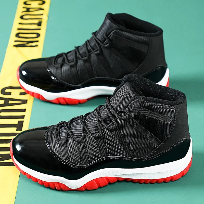 أحذية كرة السلة الخارجية للجنسين مقاس كبير أحذية رياضية للشباب للرجال AJ11 مدربي كرة السلة العمليين من البر الرئيسى للصين #4