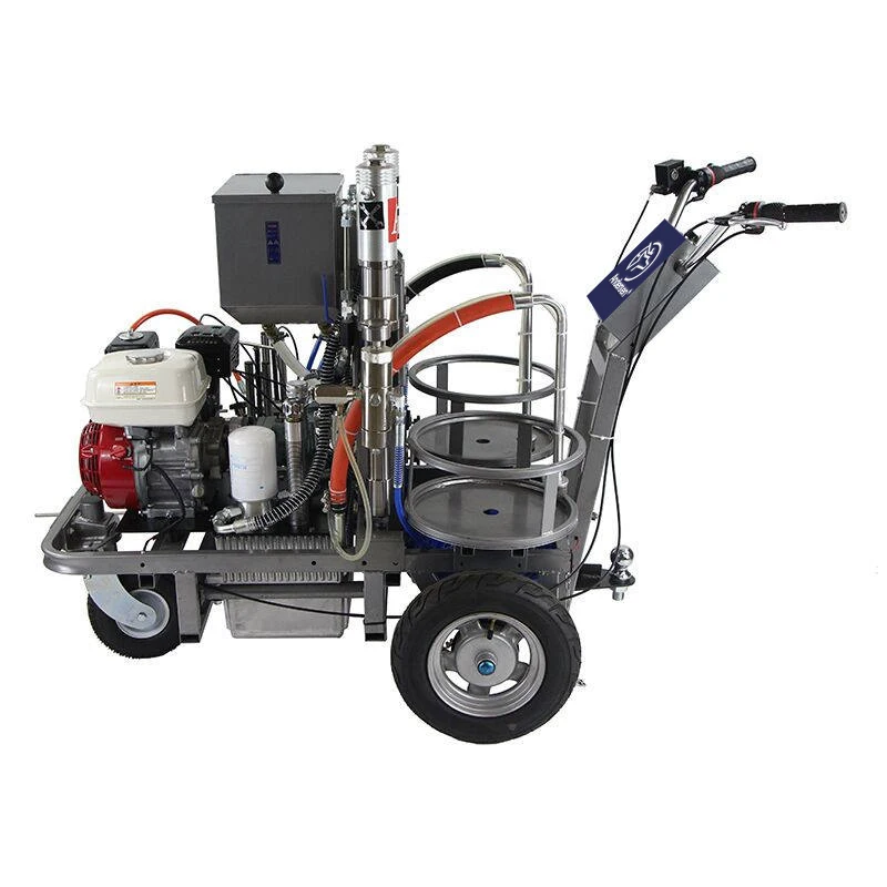 Neue hydraulische Straßenleitungsmaschinen mit automatisierten Pumpen, präzisionsangetrieben für die Straßenmarkierungsindustrie