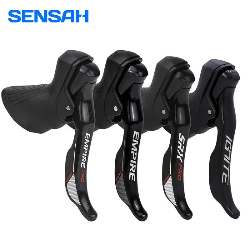 

SENSAH переключатели для шоссейного велосипеда 2x7 2x8 2x9 2x10 скоростей тормозной рычаг 16/18/20 скоростей велосипедный переключатель для Shimano Sora Tiagra Claris