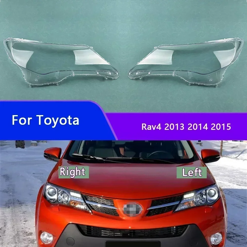 

For Toyota Rav4 2013 2014 2015 Headlight Cover Lens Headlamp Lamp Shell Transparent Shade Plexiglass Replace Original Lampshade