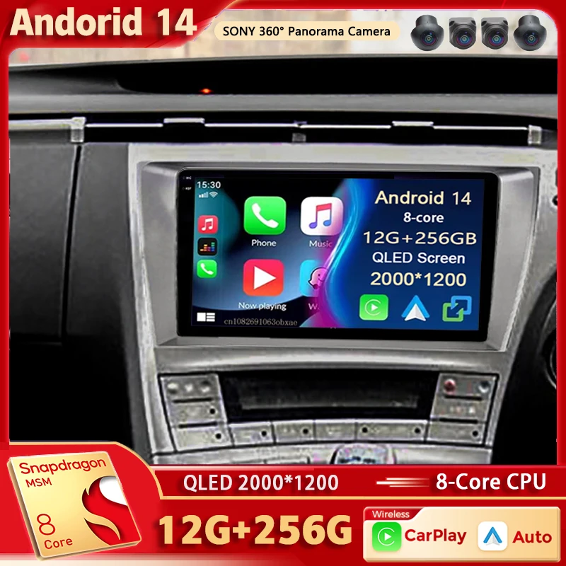 

Android 14 For Toyota Prius XW30 2009- 2015 RHD 2K QLED Android Car Radio Multimedia Video Player GPS AI Voice CarPlay Head Unit