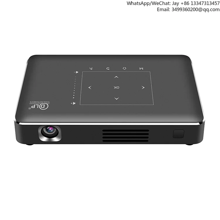 

Портативный проектор Pocket 150ANSI с экраном 300 дюймов, 2 ГБ/4 ГБ ОЗУ DDR4, T972, двойной Wi-Fi, 3D, 4K, DLP, мини-проектор на Android со встроенным аккумулятором 9000 мАч